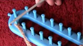 Loom Knitting Cast On with Crochet Hook  The Crochet Crowd [upl. by Angelica]