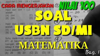 Soal UN  USBN MATEMATIKA Kelas 6 SD Kunci Jawaban Pembahasan Cara Mengerjakan mtk [upl. by Martha]