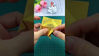 Challenge the tin foil in the cigarette box to make a handmade lotus handmade DIY origami tutori [upl. by Ferris]