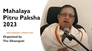 Upcoming Mahalaya Pitru Paksha 2023  Shraadha and Tarpana  Sri K Suresh [upl. by Alywt286]