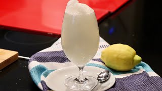 Granita al limone siciliana  Ricetta originale con e senza gelatiera [upl. by Eneja104]