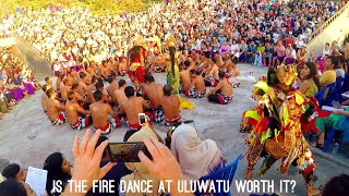 KECAK FIRE DANCE AT ULUWATU TEMPLE [upl. by Willdon]