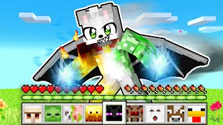 Paso Minecraft PERO puedo ROBAR PODERES de MOBS 🤯🔥 [upl. by Burack]