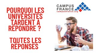 Campus France  Réponses tardives des universités  Bon signe ou pas [upl. by Olympias686]