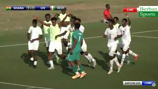 Ghana vs Ivory Coast 2  1 Goals Highlights U20 Afcon Qualifiers [upl. by Nnaael]