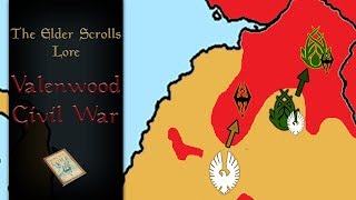 Valenwood civil war explained With map  The Elder Scrolls Lore [upl. by Baugh]