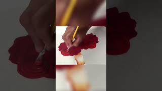 Cómo hacer origami de flores en casa tutorial paso a pasoshortsviral arteypintura manualidades [upl. by Anelehs]