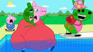 Zombie Apocalypse Monster Candy Attacks Peppa amp Friends 🍬🧟‍♀️  Peppa Pig Funny Animation [upl. by Ibby]