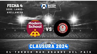 InterSchool LANAVE  Modern School II vs Media N2  FECHA 4  CLAUSURA 2024  Primer Tiempo [upl. by Eramat546]