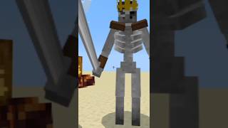 Skeleton King Vs Zombin shorts minecraft [upl. by Fridell]