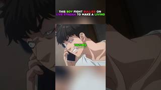 Boy Fight Powerful Bullies On Live Stream To Make Millions anime viralhitanime [upl. by Xuaeb388]