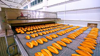 Bread Making Process  Modern Food Processing Technology  Amazing Bread Production Line in Factory [upl. by Rorie]