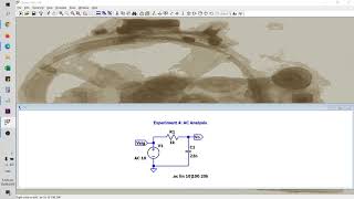 LTSPICE 4  AC Analysis [upl. by Irrak448]