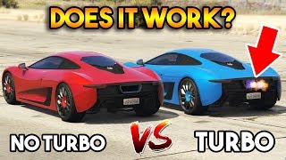 GTA 5 ONLINE  TURBO VS WITHOUT TURBO DOES IT WORK [upl. by Wershba]