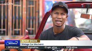 Young Nigerian mechanic gives vintage cars a new look [upl. by Patton]