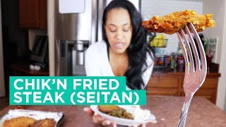 Vegan Chicken Fried Steak  Seitan Recipe [upl. by Francyne9]