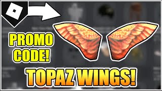 PROMO CODE How to get TOPAZ HUMMINGBIRD WINGS ROBLOX [upl. by Cleasta]