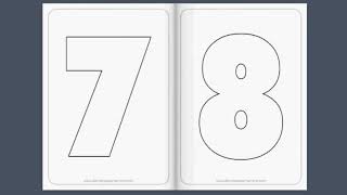 moldes de NUmeros del 0 al 9 19 [upl. by Christianson655]