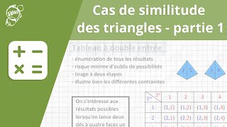 Allô prof  Cas de similitude des triangles  partie 1 [upl. by Goth]