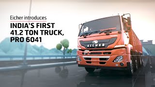 Eicher Introduces Indias First 412 Ton Truck Pro 6041 [upl. by Desiri]