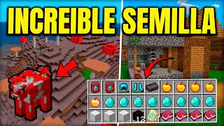 ✅ La MEJOR SEMILLA de MINECRAFT 12150 BEDROCK para COMENZAR [upl. by Cooper233]