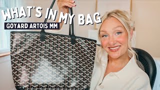 WHATS IN MY BAG  GOYARD ARTOIS MM  LauraLee [upl. by Tamis]