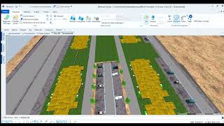 Une présentation 3D par logiciel Mensura 111 détude voirie et assainissement des 370 logt [upl. by Malynda]