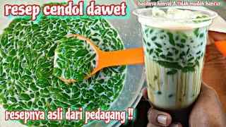 RESEP CENDOL DI AJARIN LANGSUNG DARI AHLINYA ‼️LENGKAP DARI MULAI NOL SAMPAI JUALAN [upl. by Tammi]