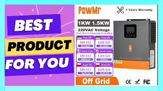 PowMr 1000W 1500W Hybrid Solar Inverter 12V 24V [upl. by Edasalof]