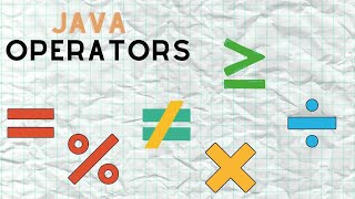 Java – Operators [upl. by Ciryl]