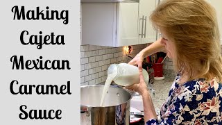 Making Goat Milk Caramel Sauce  How to Make Mexican Cajeta [upl. by Ardnuat887]