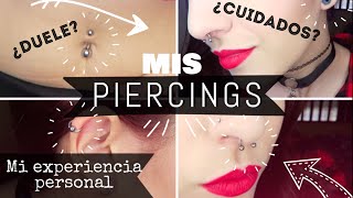 MIS PIERCINGS cuidados dolor cicatrización  Sandsleek [upl. by Ylram430]