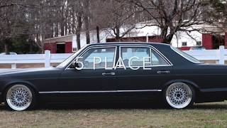 TOP 6 STANCE Mercedes Benz SE and SEL V8 560 W126 [upl. by Anad]