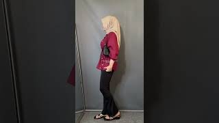 outfitideas rekomendasioutfit outfithijabremaja ootd outfithijab ootdhijab ootdfashion [upl. by Etnaid]