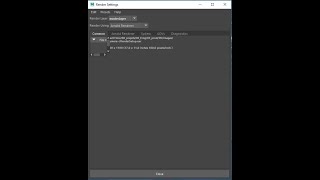 Render Settings window fix MAYA 2018 [upl. by Elizabeth]