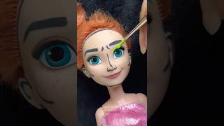 Following Barbie makeup Vlog on my Doll🩷💄 shorts barbie art makeup [upl. by Aysahc105]