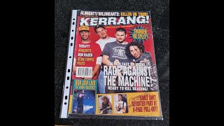 KERRANG ISSUE 458 28TH AUGUST 1993 RAGE AGAINST THE MACHINE COVER OVERVIEW [upl. by Alyahsat]