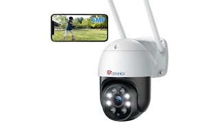 Configuración Ctronics 5MP Camara Vigilancia WiFi Exterior [upl. by Zinnes]