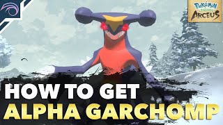 HOW TO GET LEVEL 85 ALPHA GARCHOMP in Pokemon Legends Arceus [upl. by Raven]