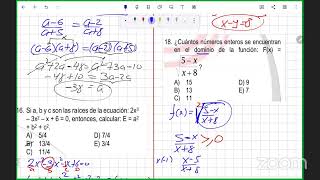 ÁLGEBRA Solucionario de examen de admisión Agraria La Molina [upl. by Htnnek]