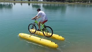 DIY Kit Lets Cyclists Ride On Water [upl. by Proudfoot]