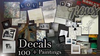 Decals Codes Modern Paintings  Decals Ids  Bloxburg ROBLOX [upl. by Ehsrop]