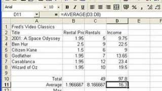 Microsoft Excel Tutorial for Beginners 4  Functions Formulas [upl. by East536]