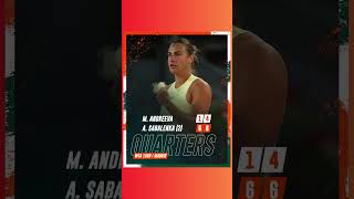 Tennis WTA Madrid 2024 Sabalenka Backtoback Madrid semifinals 💪 shorts [upl. by Eciruam963]