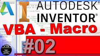 AutoDesk INVENTOR VBA 02  Interface [upl. by Sapers753]