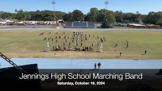 Jennings High School Marching Band at the DeRidder Marching Festival 2024 [upl. by Aym]