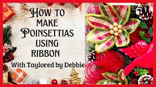 Poinsettia Flower Tutorial  Poinsettia Wreath Tutorial  Poinsettia  Christmas Decoration Ideas [upl. by Eilla]