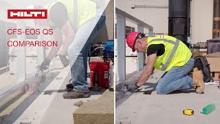 COMPARISON Hilti Edge of Slab QuickSeal vs standard method [upl. by Yhtir]