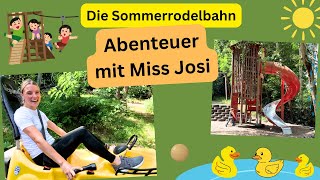 Sommerrodelbahn Indoorspielplatz Murmelbahn und mehr Lernen für Kleine mit Miss Josi [upl. by Elbag222]