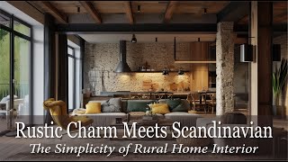 Rustic Charm Meets Scandinavian Simplicity Home Interior Ideas [upl. by Aliuqat101]